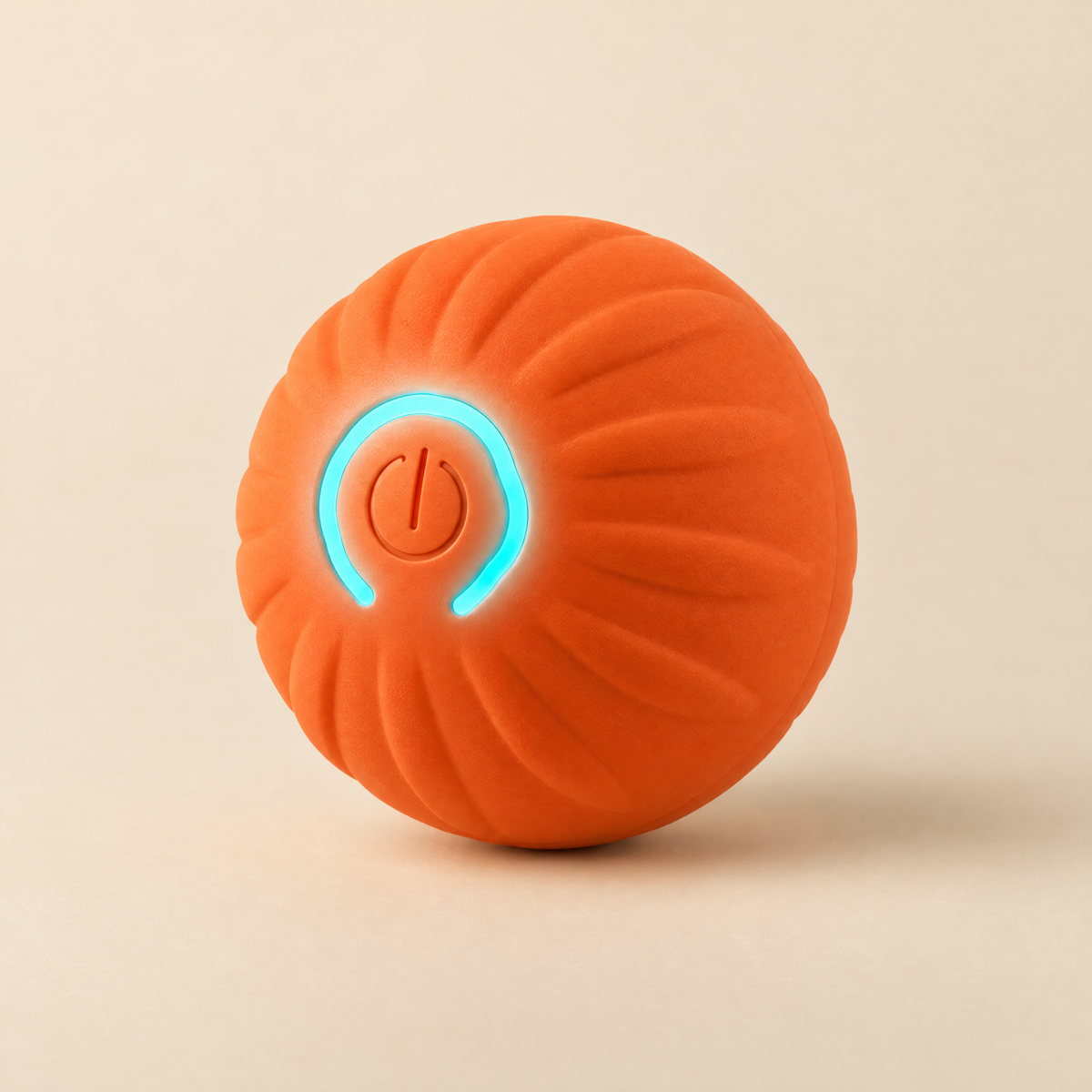 Balle électrique pour chat, modèle Texturée, orange