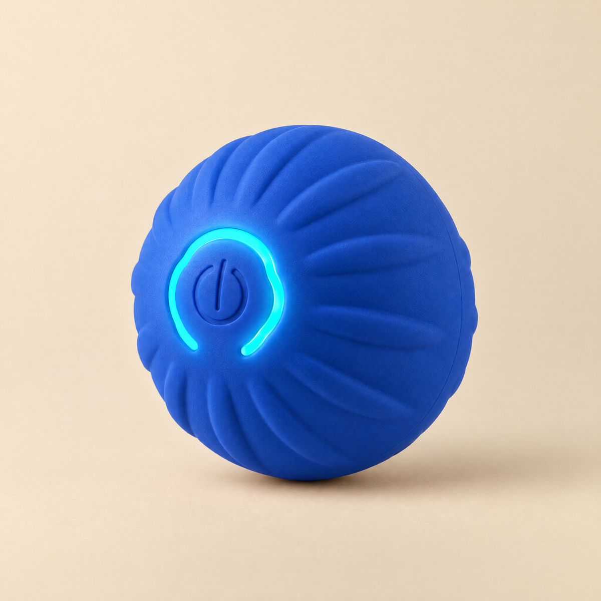 Balle électrique pour chat, modèle Texturée, bleu