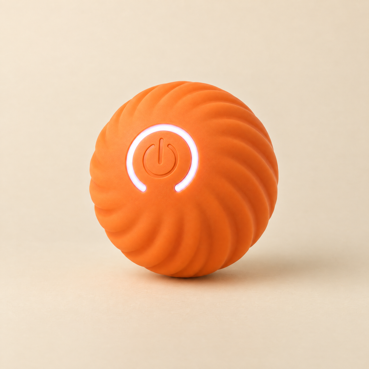 Balle électrique pour chat, modèle Spirale, orange