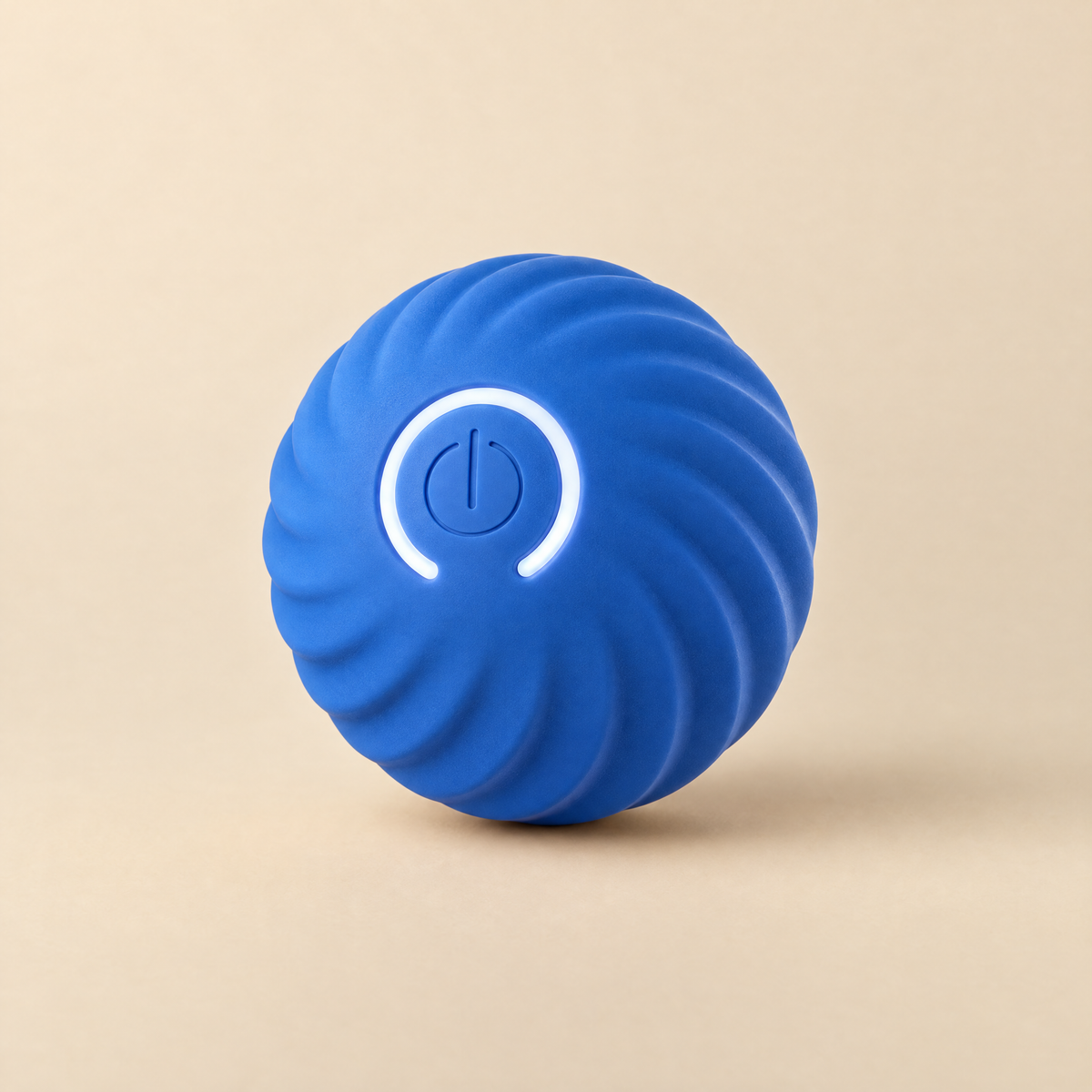 Balle électrique pour chat, modèle Spirale, bleu
